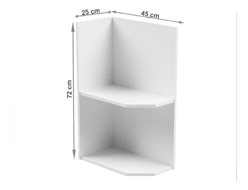 Donja kuhinjska polica D25PZ Aurellia (bijela) (L)