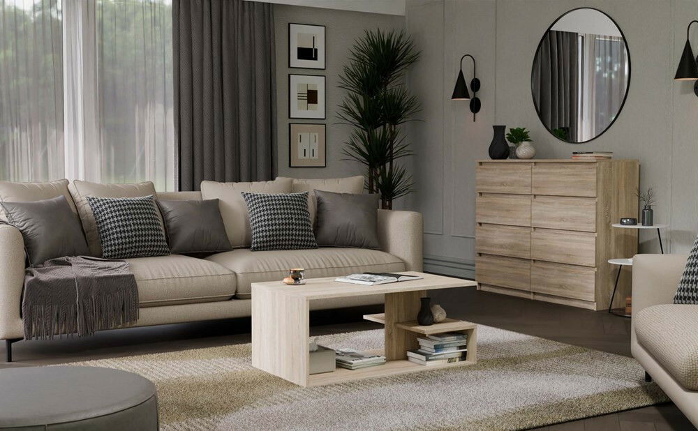 Konferenčný stolík Disfruta 1 (dub sonoma)