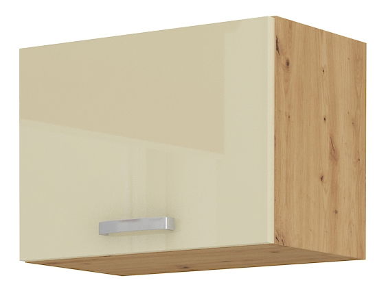 Dulap superior de bucătărie Arryn 50 GU-36 1F (stejar artisan + crem lucios)