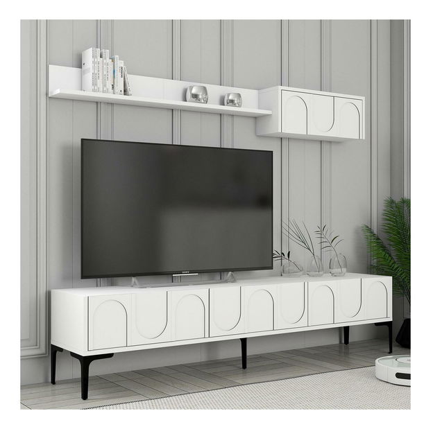 Obývacia stena Bipemu 4 (biela + čierna)