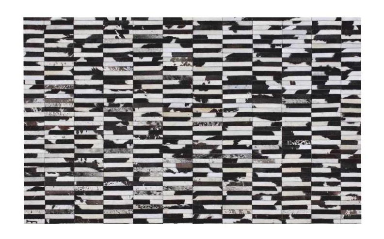 Bőr szőnyeg 69x140 cm TYP 06 (marhabőr + patchwork minta)