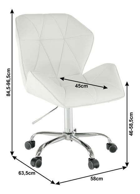Kancelárske kreslo Thelar (biela) *bazár