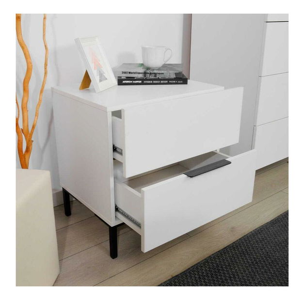 Éjjeliszekrény Kiran 1 (fehér)