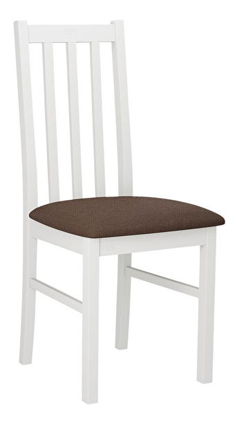 Jedálenská stolička Dalam X (biela + hnedá)