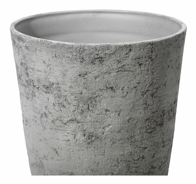 Set 3 kom. posuda za cvijeće CAMETA (kamen) (siva)