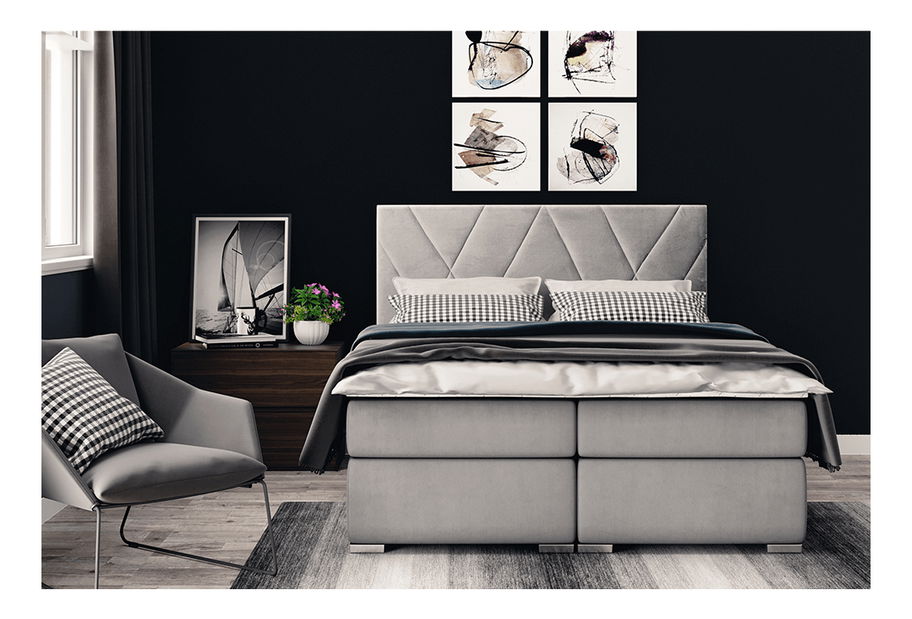 Franciaágy Boxspring 180 cm Orit (matracokkal)