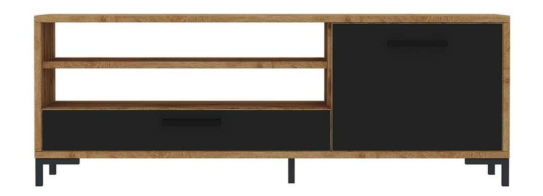 TV ormarić/stolić Cascade (hrast lancaster + crna)