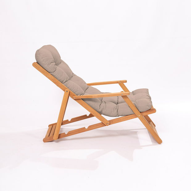 Vrtni set stol i stolice (3 kom.) Mackenzie 6 (smeđa + prirodna)