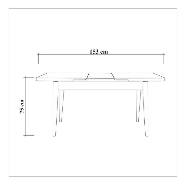 Set mobilier sufragerie Duvasa 20 (alb) (pentru 4 persoane)