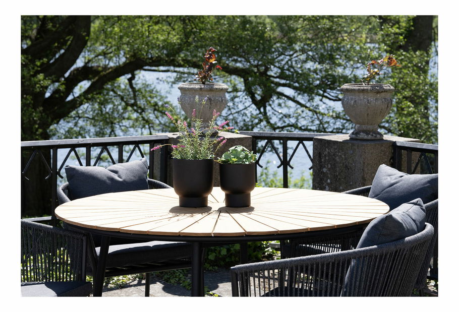 Set 2 ks kvetináčov Fdonina (čierna)