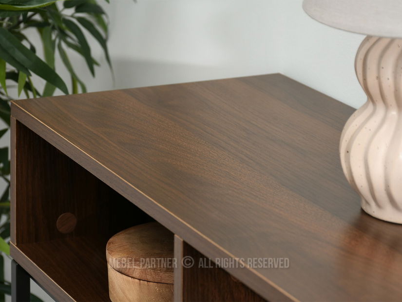 Konzolni stolić Frey (orah + crna)