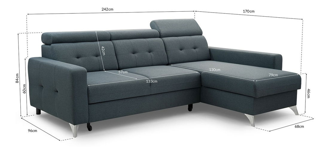 Colțar Larry (albastru) (D)