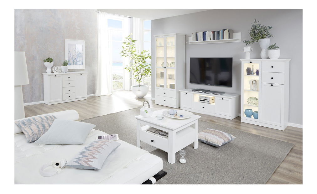 Vitrin Brendon 1D1W2S (fehér)