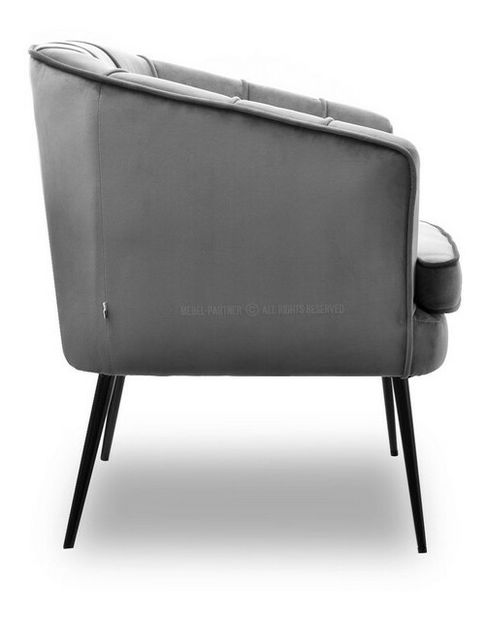 Kreslo Etimee F (sivá + čierna)