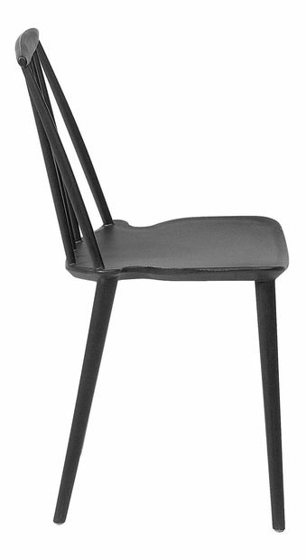 Set 2 buc. scaune pentru sufragerie Vendor (negru)