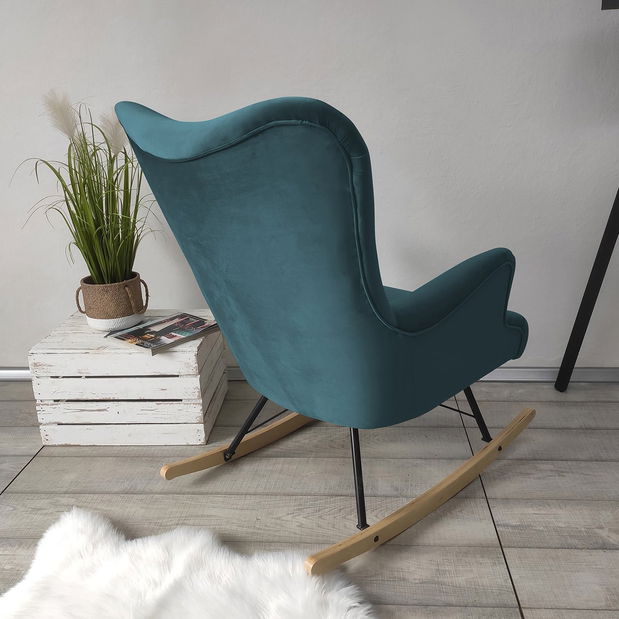 Fotoliu balansoar în stil scandinav Aria (Magic Velvet 2222)