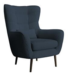 Kreslo Veneza 2  (námornícka + čierna)