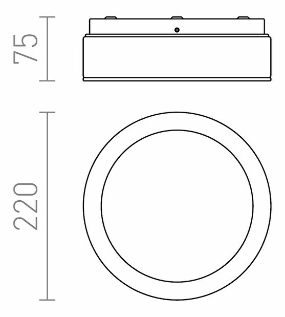 Stropné svietidlo Karisma 22 2d 230V gr10q 16W IP44 (chróm)