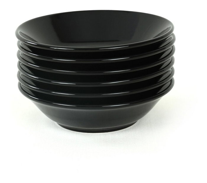 Set farfurii adânci (6 buc.) Storland (Negru)