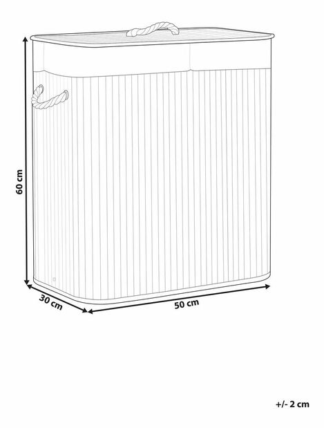 Coș de rufe Kanza (gri)