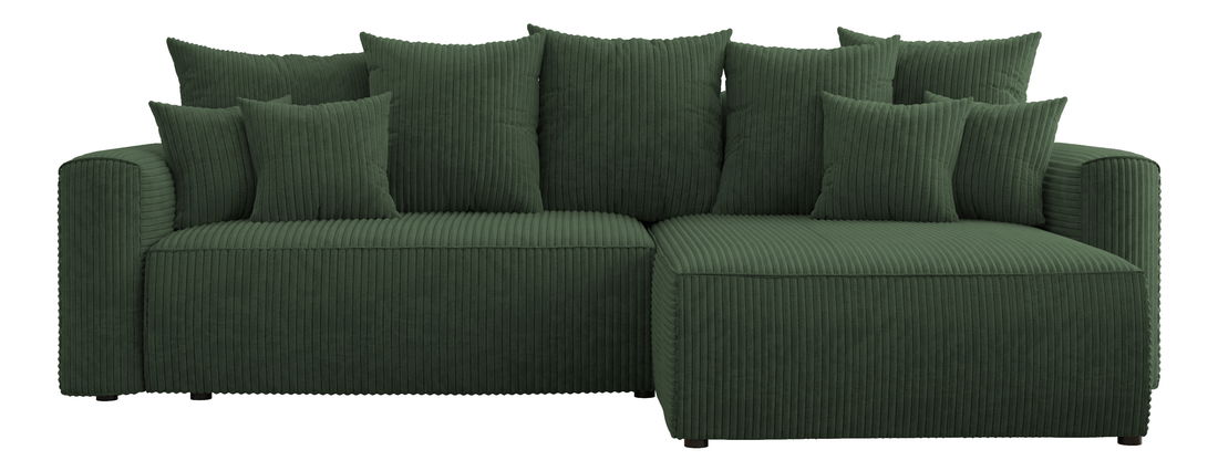 Kutna garnitura Baria (D) (tamnozelena)