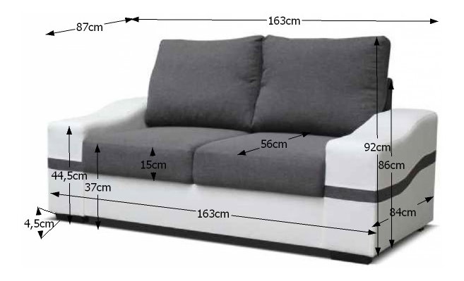 Pohovka dvojsedačka Oregon