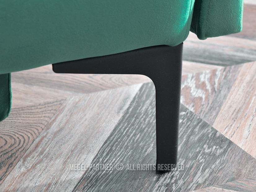 Kétszemélyes kanapé Mastil (zöld + fekete)