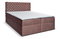 Pat matrimonial Boxspring 140 cm Orimis (maro)
