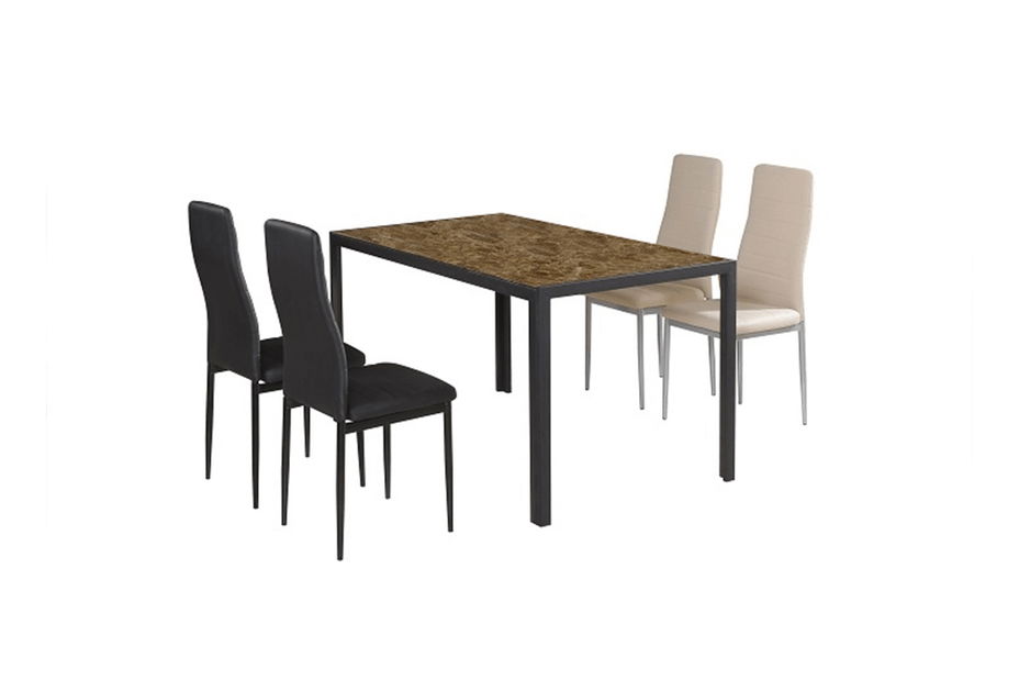 Set blagovaonskih stolica (2 kom.) Collort nova (crna ekokoža) *outlet moguća oštećenja