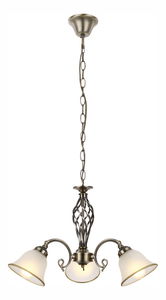 Klasični luster Odin 60208-3 (stari mesing + satinirana)