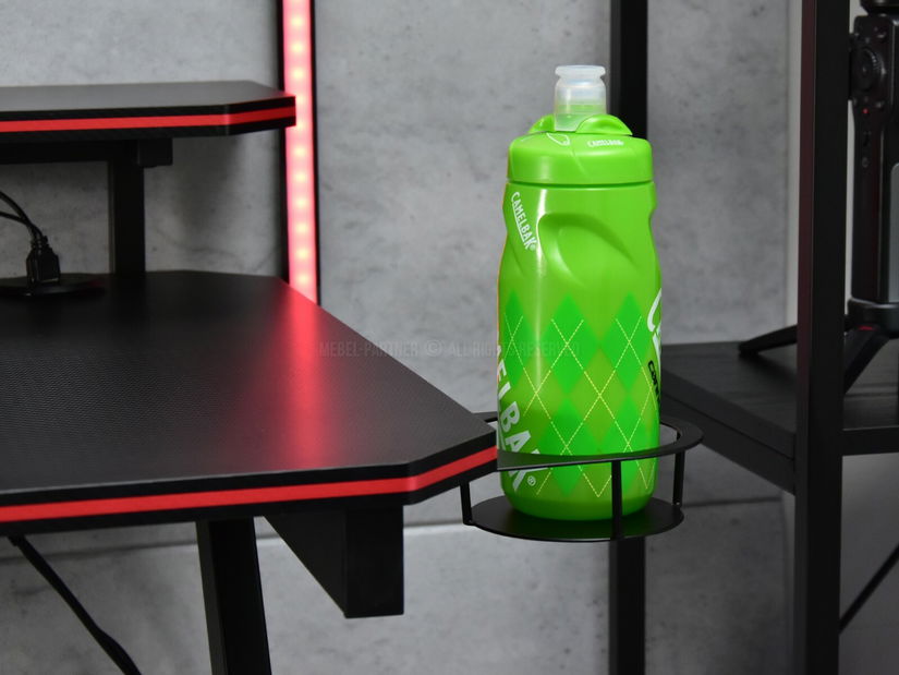 PC asztal Rolls (fekete)