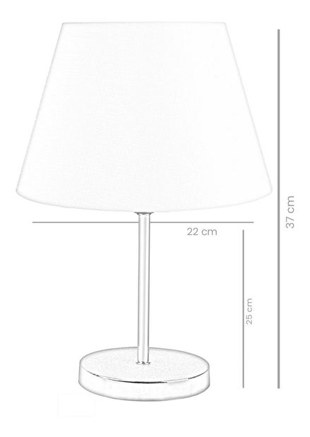 Stolna lampa Astalasso 1 (siva + zlatna)