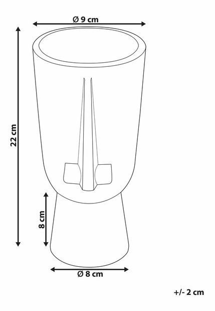 Váza Alicia (čierna)