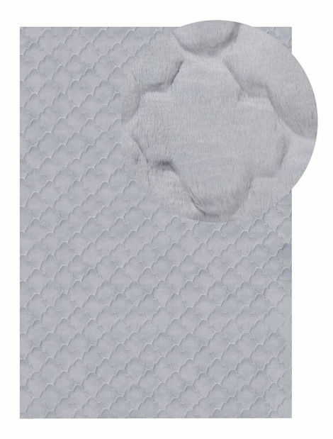 Koberec z umelej kožušiny 160 x 230 cm Gharry (sivá)