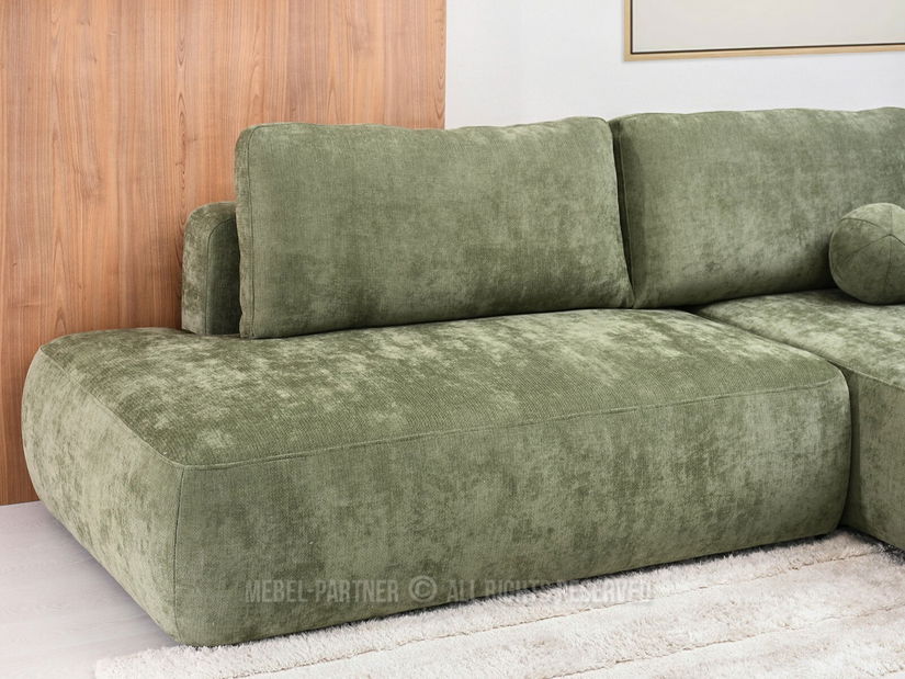 Sarokkanapé Masivos (zöld + fekete)