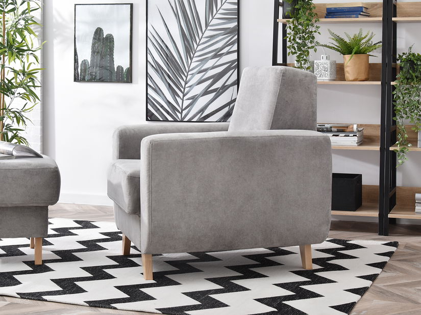 Relaxačné kreslo Kadim (sivá)