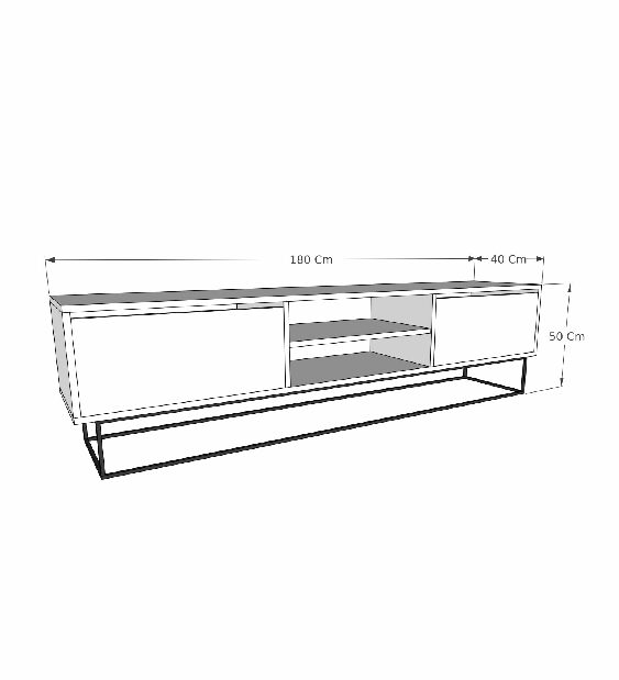 TV stolík/skrinka Esca 2