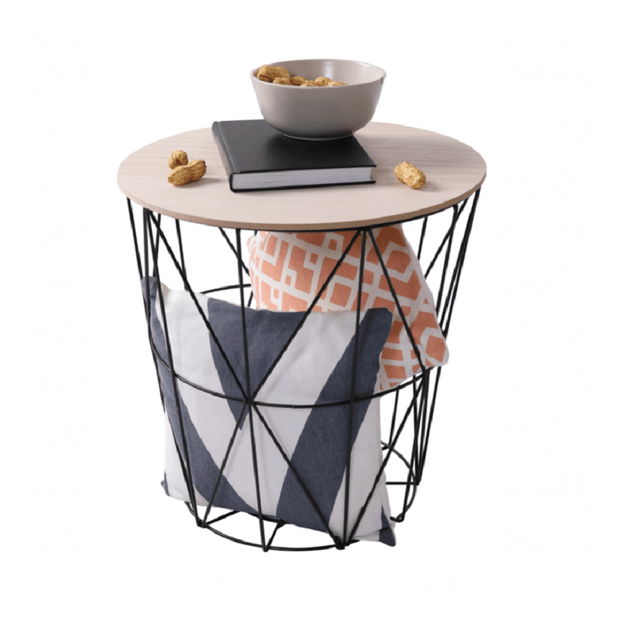 Măsuță de cafea Nanko typ 3 (natural + negru)