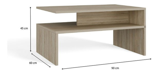 Konferenčný stolík Bolivar 1 (dub sonoma)