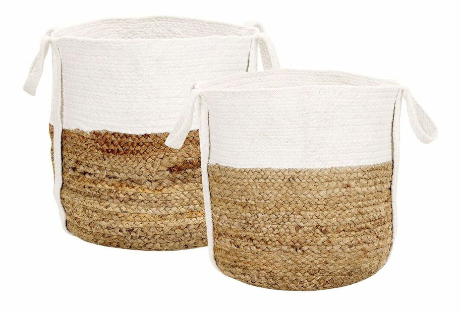 Set 2 ks košíkov Beck (prírodná)