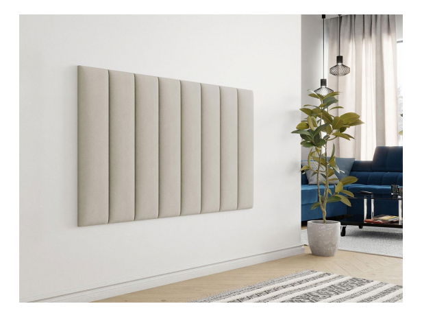 Čalúnený nástenný panel (10 ks.) Pag 80x20 cm (béžová) *bazár