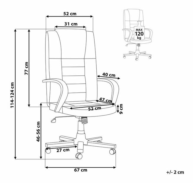 Masážne kreslo DUCAT (čierna)