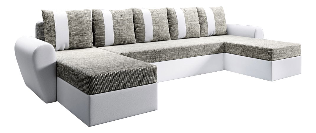 Colțar în formă de U Luna U (alb + gri maro) *resigilat