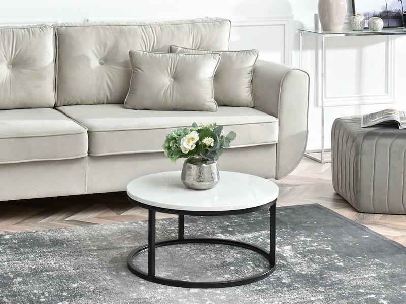 Dohányzóasztal Kolja Stolik S (fehér + fekete)