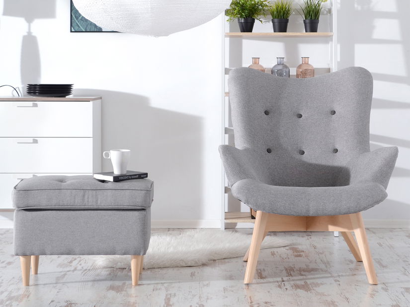 Relaxačné kreslo Florentino (sivá)