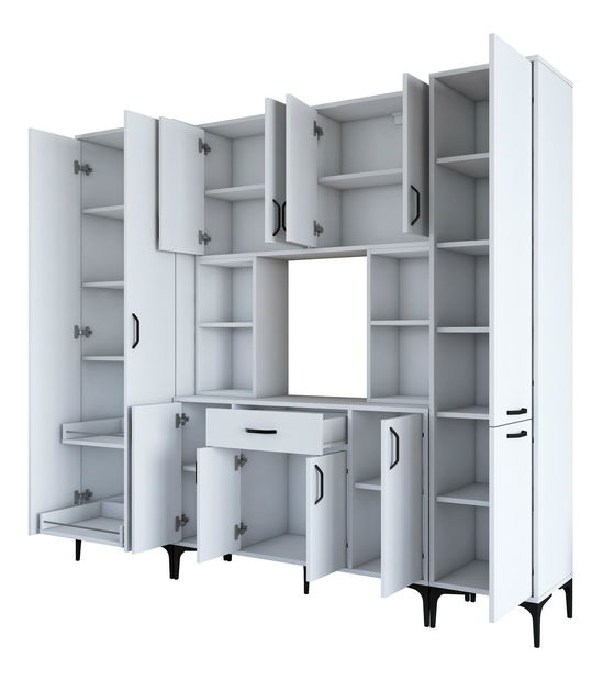 Set 3ks. konferenčných stolíkov Kutevi 2 (biela)