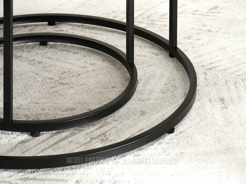 Dohányzóasztal Klara (tölgy + fekete)