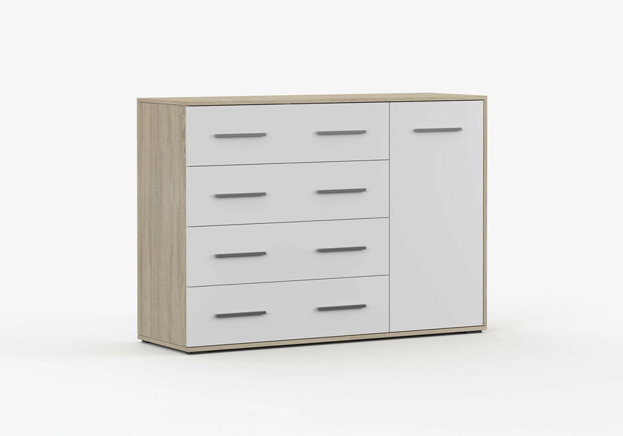 Komoda Fresi 2 (bijela + hrast sonoma)