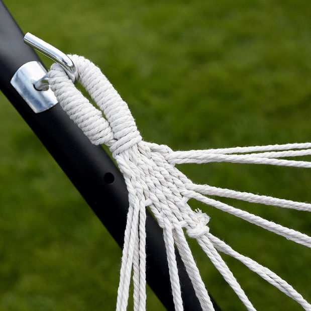 Plasă balansoar Elena (gri + alb)