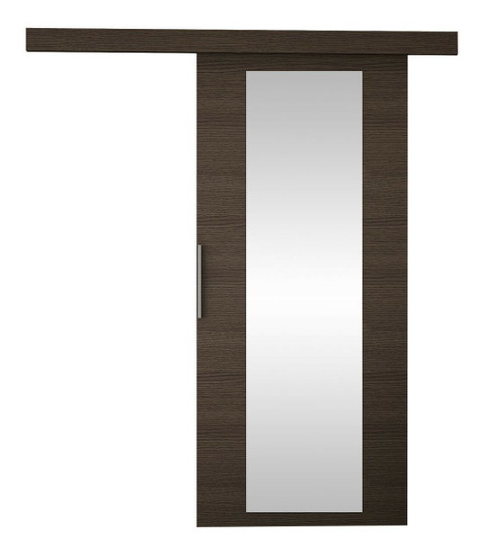 Klizna vrata Robaso 70 IV (crna) (s ogledalom)